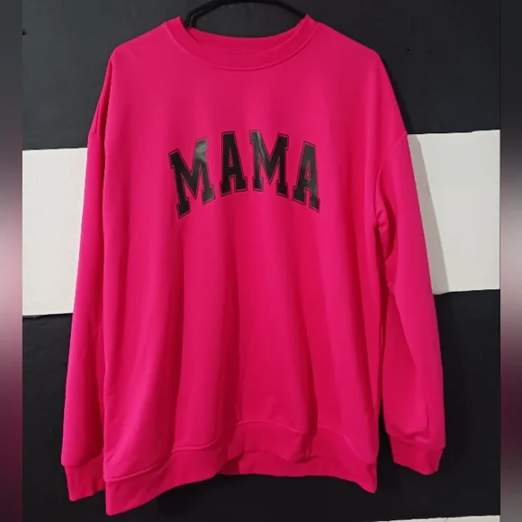 Mama Women Pink Fuchsia Sweater - Picture 2 of 9